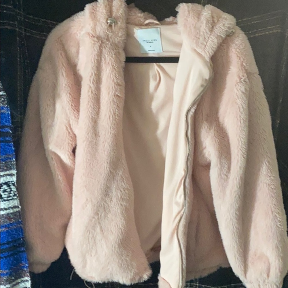 Angel Kiss faux fur sweater